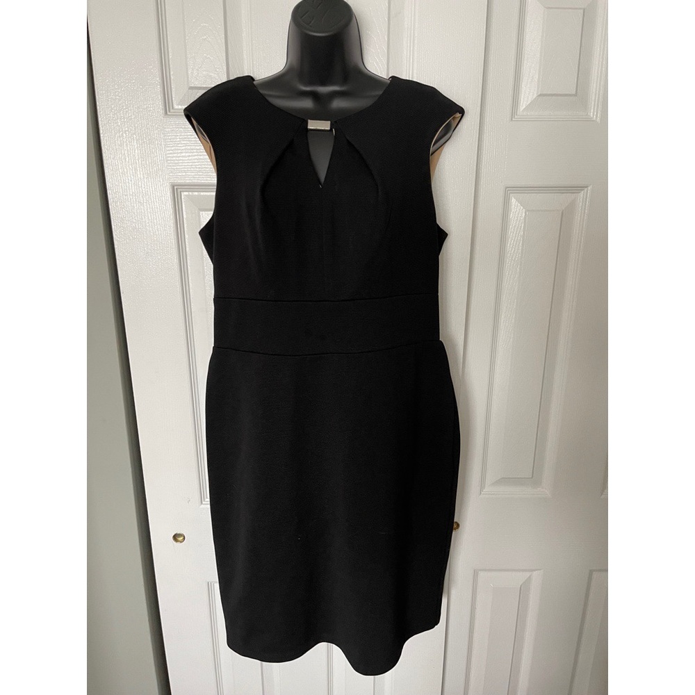 Donna Ricco Black Sleeveless Dress, Size 12